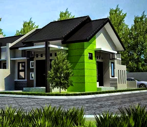 Desain Rumah Minimalis Warna Hijau - 20 inspirasi cat rumah warna hijau