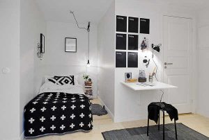 10 Gambar Desain Kamar Kecil Tanpa Lemari Minimalis4